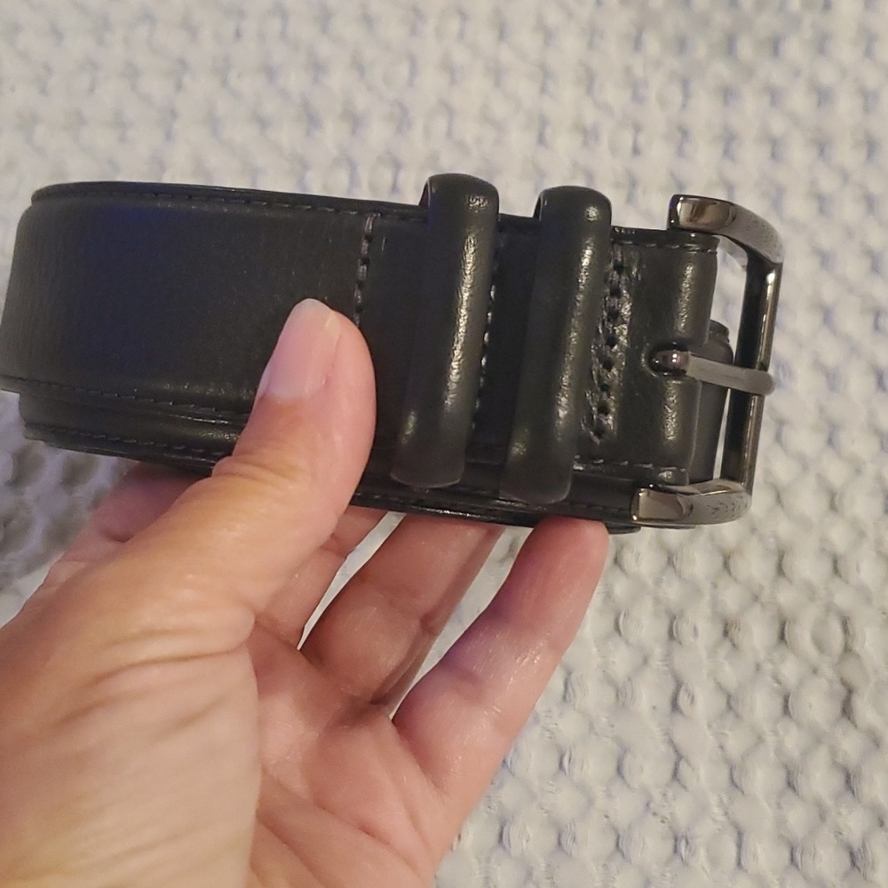 Daniel Cremieux Italian Full Grain Leather Belt - Black Size 38